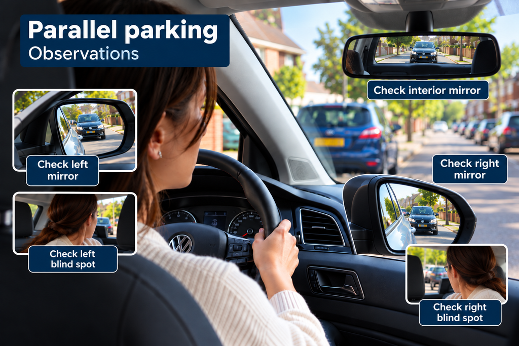 learner making good observations during parallel park